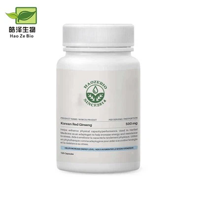 Koreansk rød ginseng kapsler